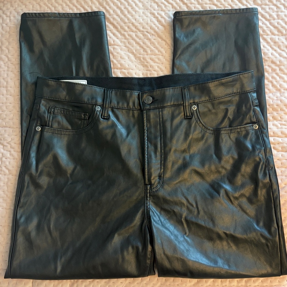GAP Vintage Slim High Rise Faux Leather Pants